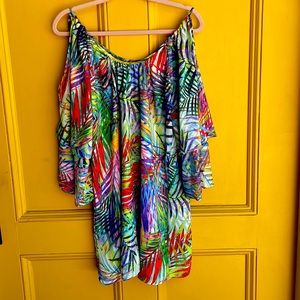 Parker Cold Shoulder Shift Dress Sz M